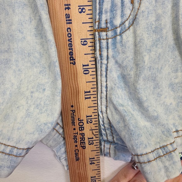 Vintage Made In The Shade Denim Shorts Womens 5 High Waist Pleated Acid Wash USA - Picture 4 of 13